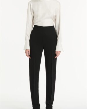 IVORY BUTTON BACK SHIRT
