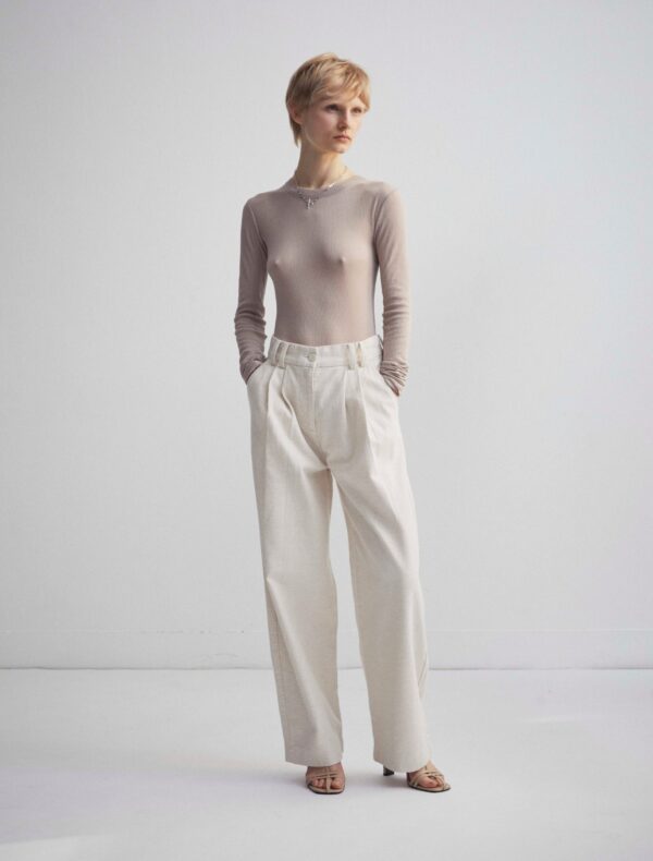 Apollo Trouser in Ecru