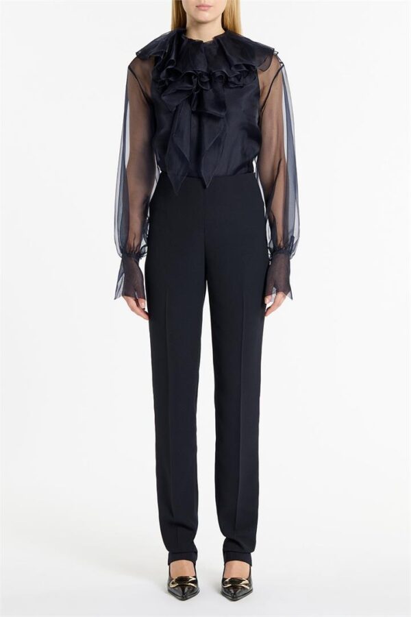 INK SATIN CREPE SLIM CLASSIC PANT