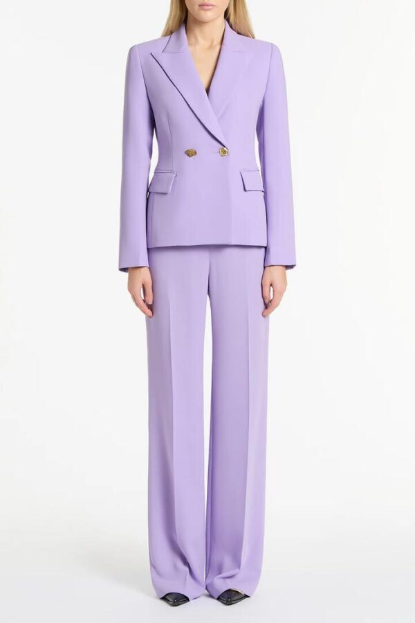 LILAC CREPE WIDE CLASSIC PANT