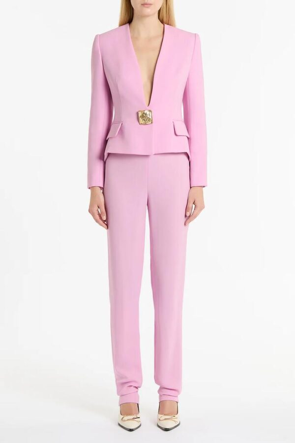 ORCHID CREPE SLIM CLASSIC PANT