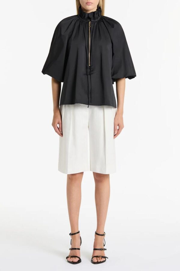 IVORY LINEN BERMUDA SHORT