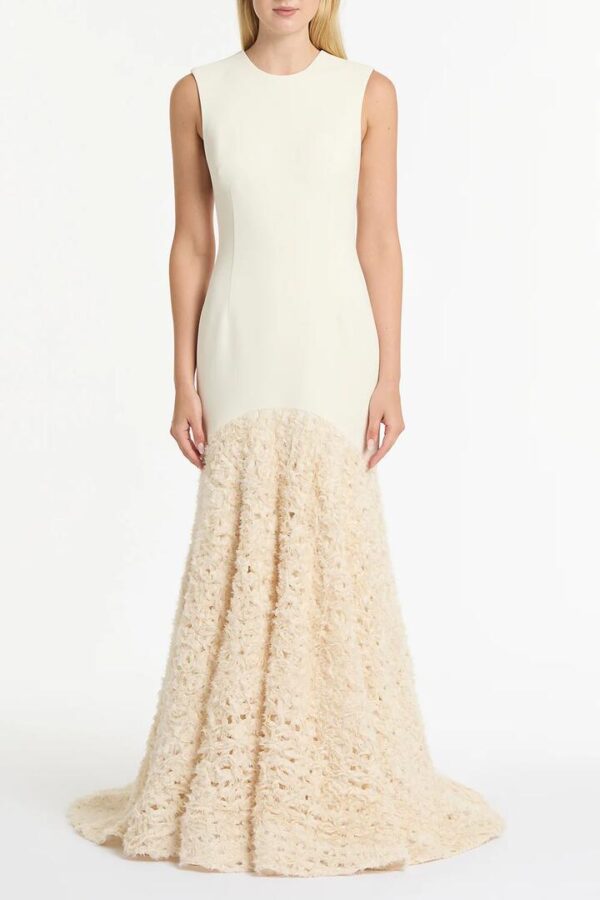 IVORY NASTRO CUORE GOWN