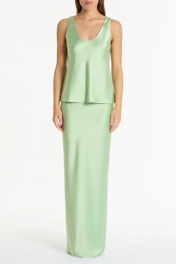PERIDOT SATIN SCOOP CAMI