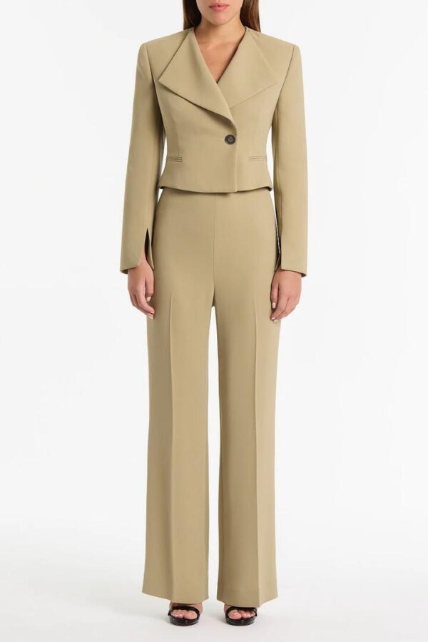 KELP CREPE CROPPED JACKET