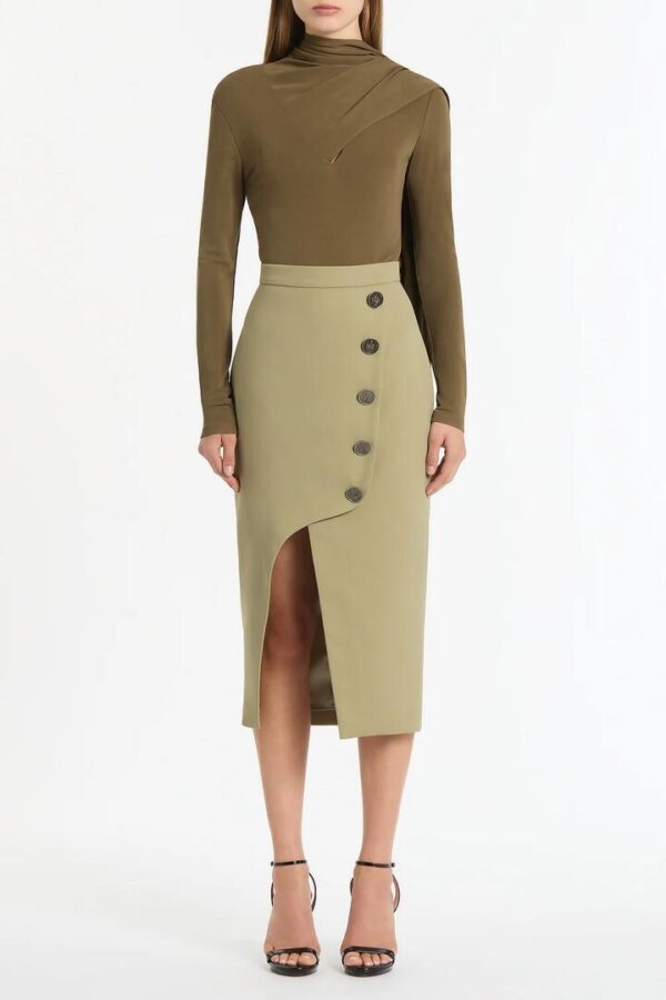 KELP CREPE MONETA SKIRT