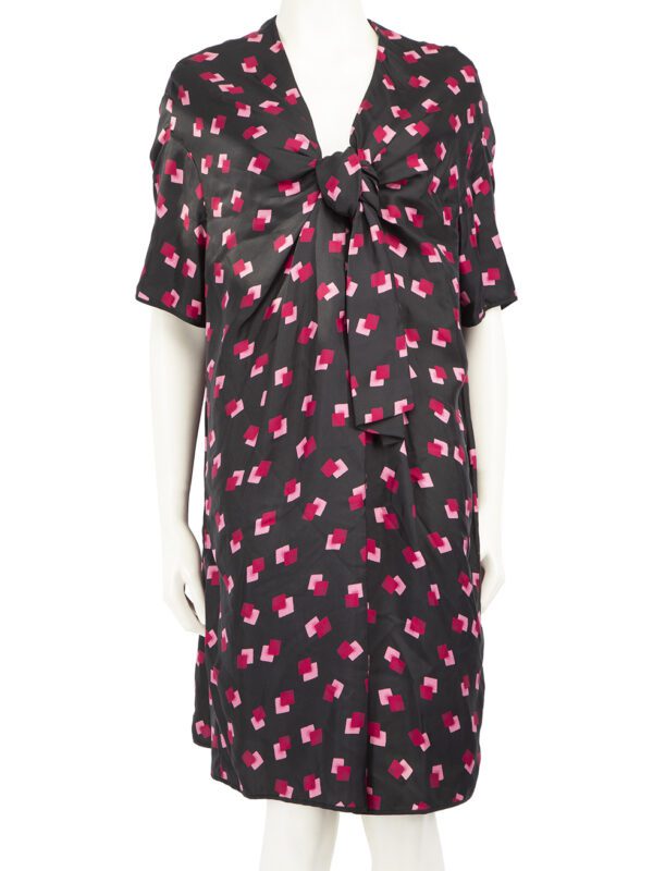 Marc Jacobs Abstract Print Silk Dress