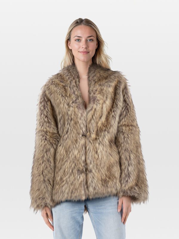 Missoni Beige Faux Fur Coat
